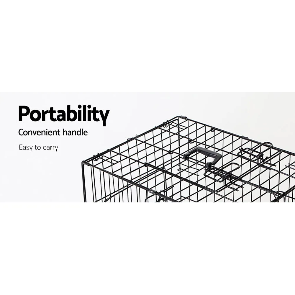 42" Dog Cage Crate | Large Kennel 3 Doors