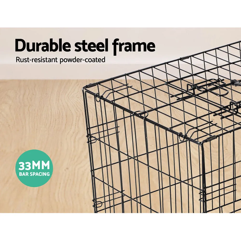 42" Dog Cage Crate | Large Kennel 3 Doors
