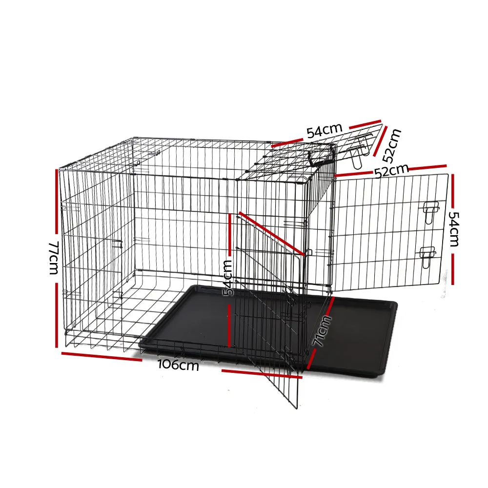 42" Dog Cage Crate | Large Kennel 3 Doors