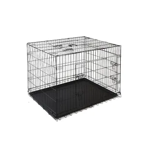42" Dog Cage Crate | Large Kennel 3 Doors