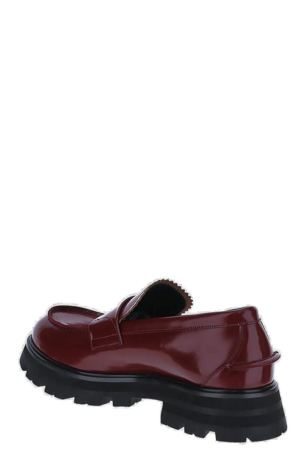 Alexander McQueen Round Toe Slip-On Loafers