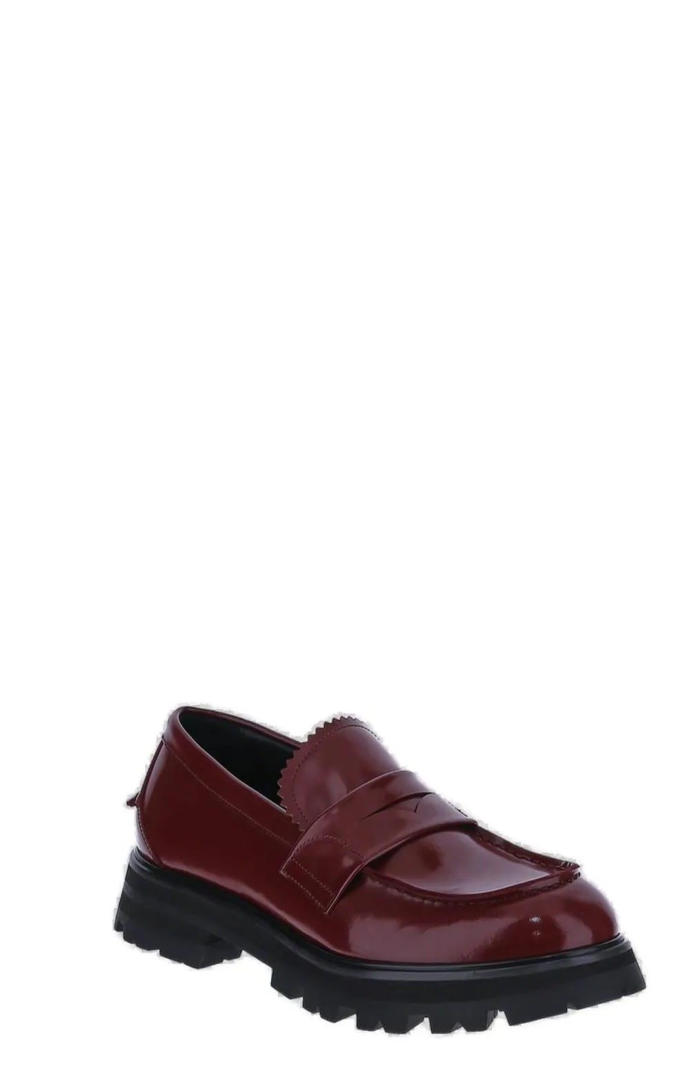 Alexander McQueen Round Toe Slip-On Loafers