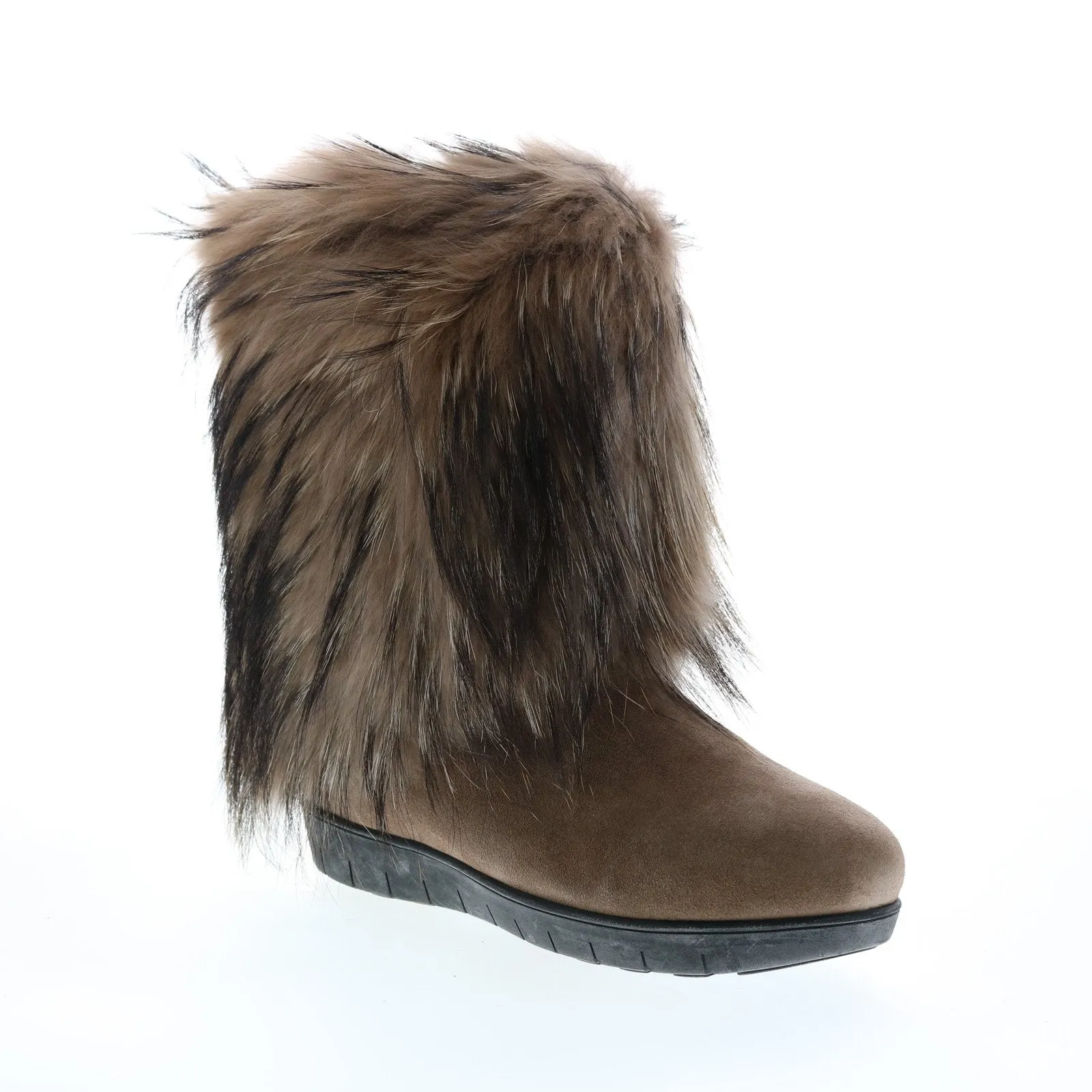 Aquatalia Wilamina Suede 34L0880-TPE Womens Brown Suede Casual Dress Boots