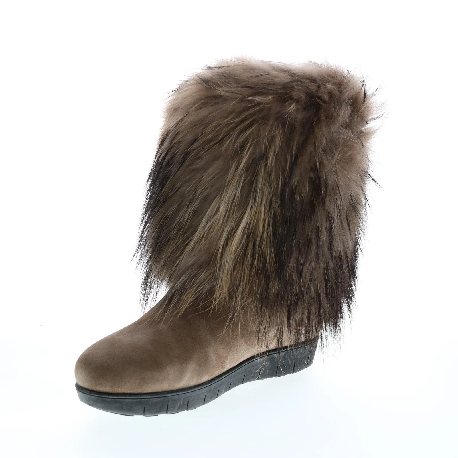 Aquatalia Wilamina Suede 34L0880-TPE Womens Brown Suede Casual Dress Boots