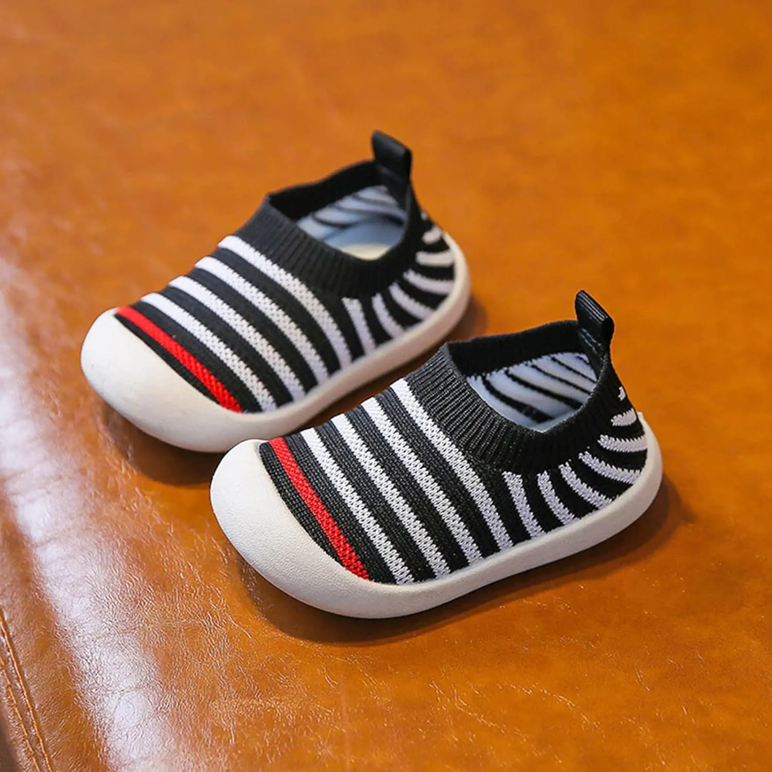 Baby Shoes Slip on Sock Shoes Infant Walking Shoes Non-Slip Breathable Toddler Sneakers Boys Girls Tennis Shoes