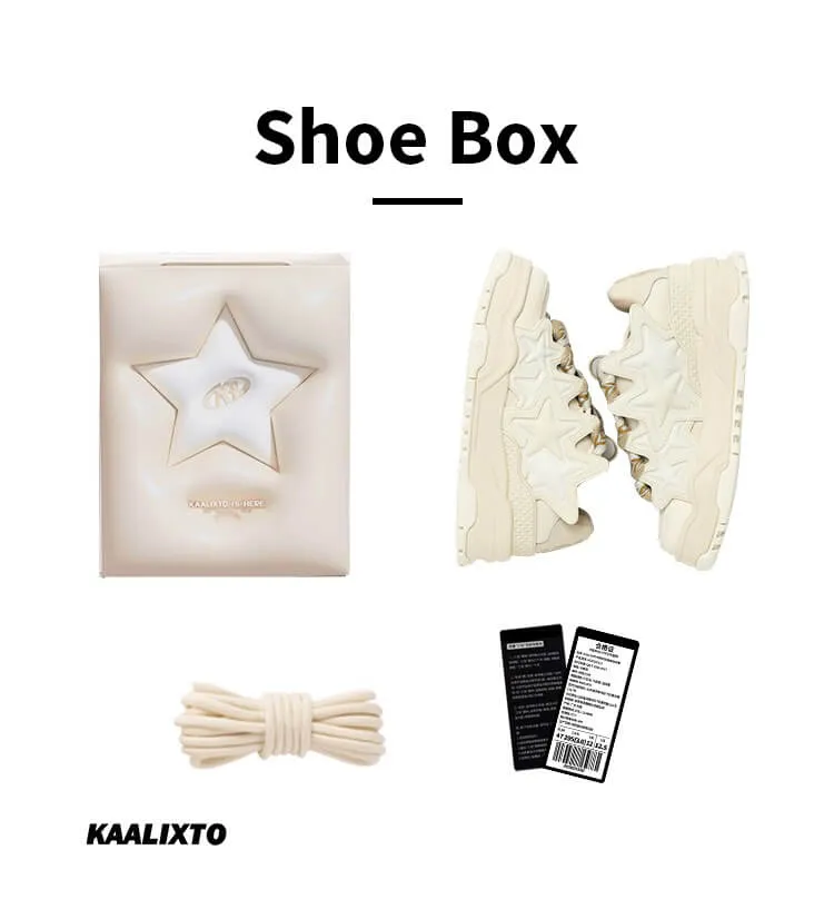 Beige Star Lift Sneakers