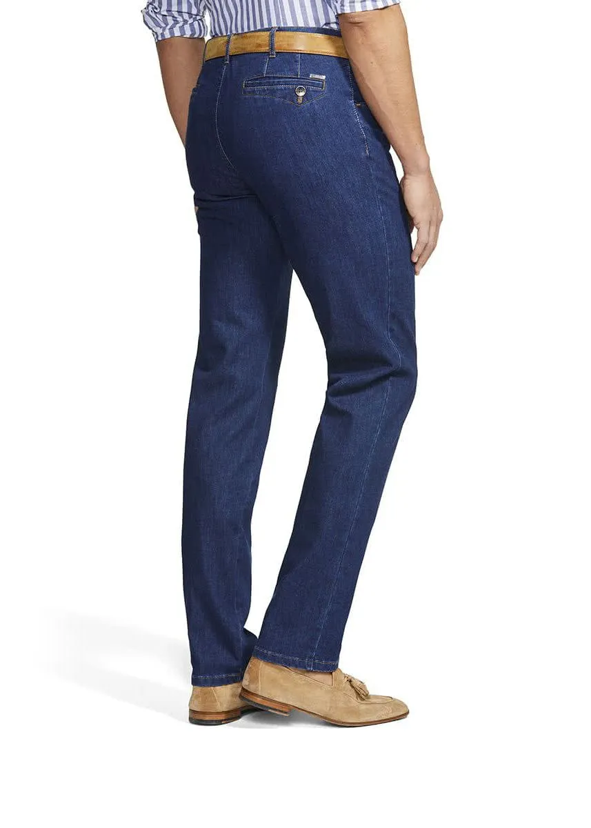 Dublin Coolmax Denim Chino Trousers - Blue Stone
