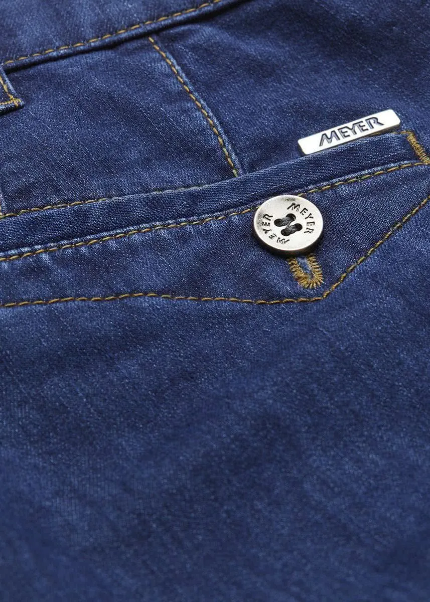 Dublin Coolmax Denim Chino Trousers - Blue Stone