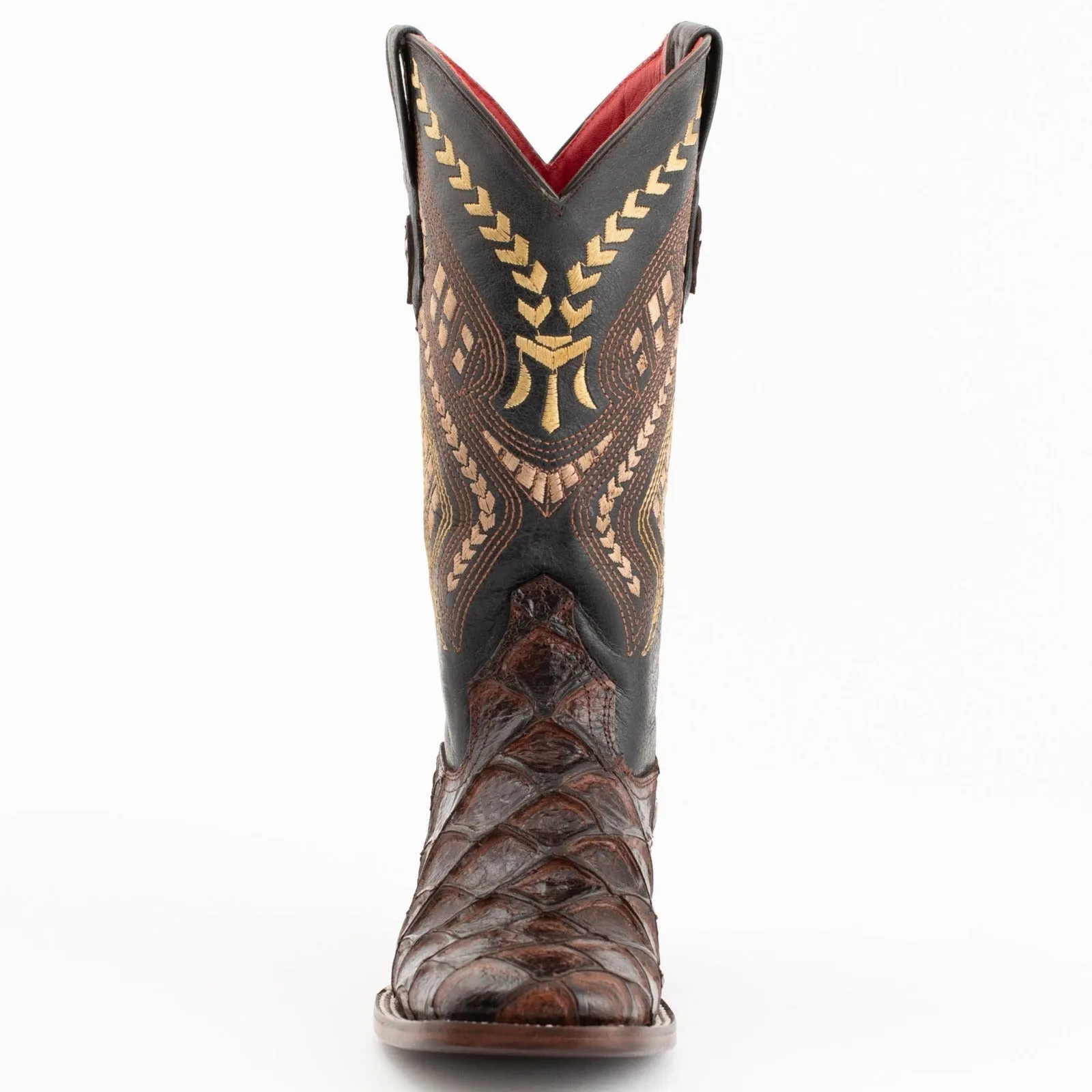 Ferrini Women's Bronco Pirarucu Print Square Toe Boots 93393-09