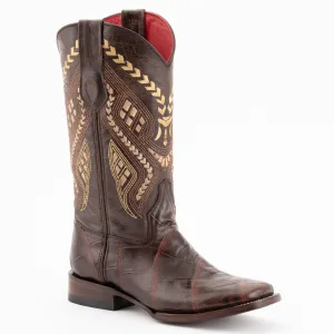 Ferrini Women's Jesse Alligator Print Square Toe Boots 93593-09