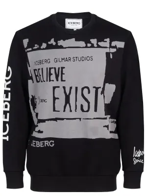 Grey Splash 5C Sweatshirt (Black) - I24E01463179000
