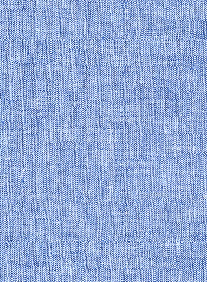 Italian Nile Blue Linen Pants