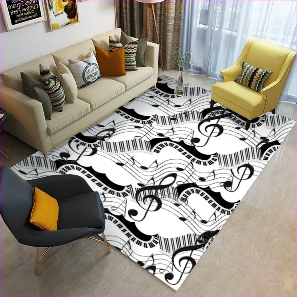 Keys Foldable Rectangular Floor Mat