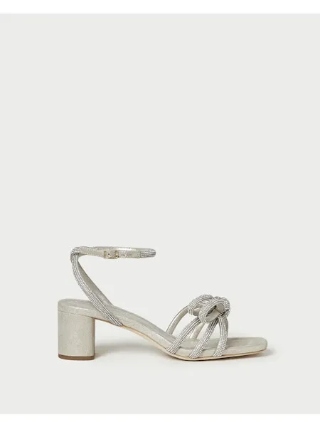 Loeffler Randall Mikel Leather Bow Mid-Heel in Cappuccino