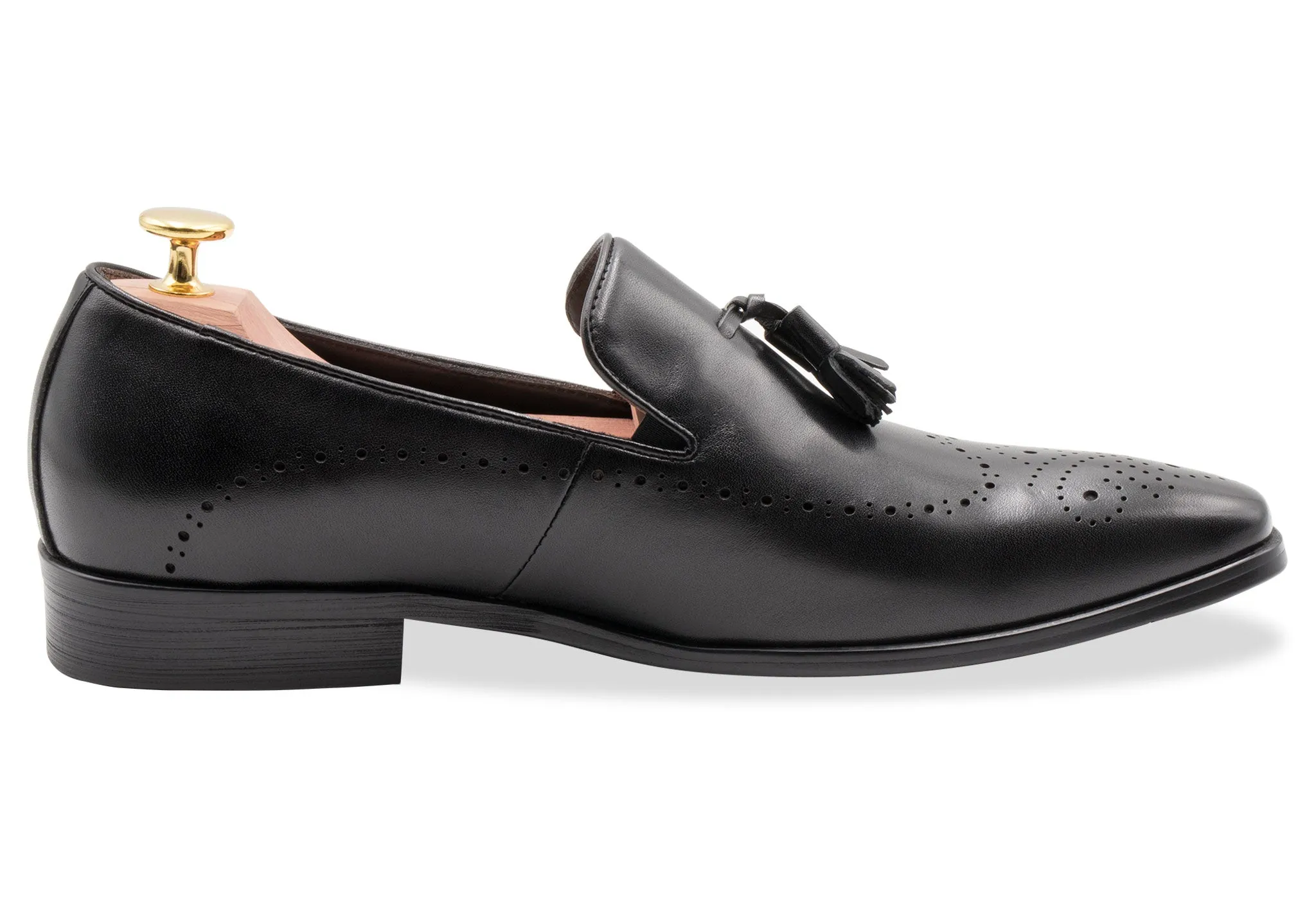 Pergamino Black Tassel Loafer