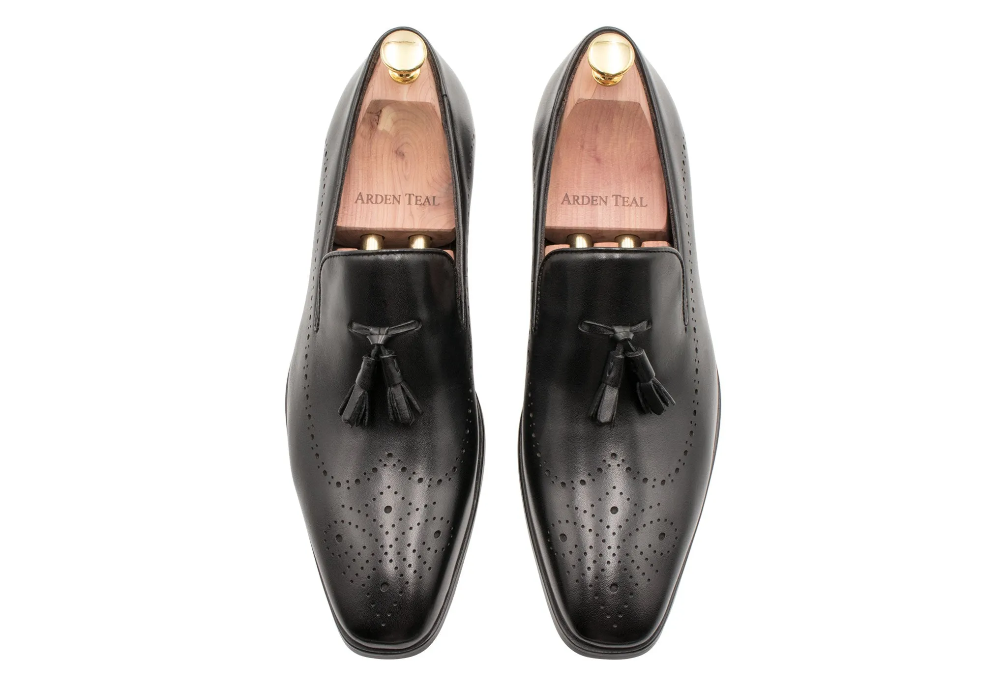 Pergamino Black Tassel Loafer