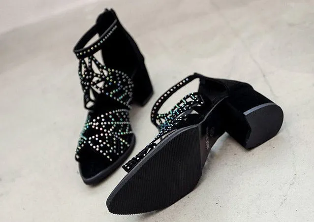 SH361 - Hollow Carved Style Women's Shoes