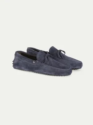 Steel Blue Suede Driving Shoes