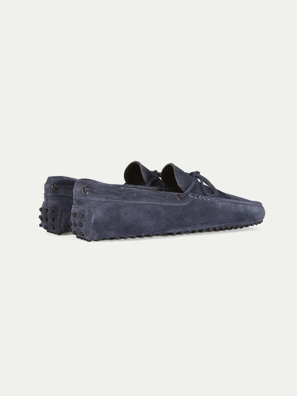 Steel Blue Suede Driving Shoes