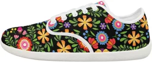 UNICEU Floral Casual Sneakers for Women Wide Toe Box Barefoot Shoes Zero Drop Breathable Running Travel Footwear